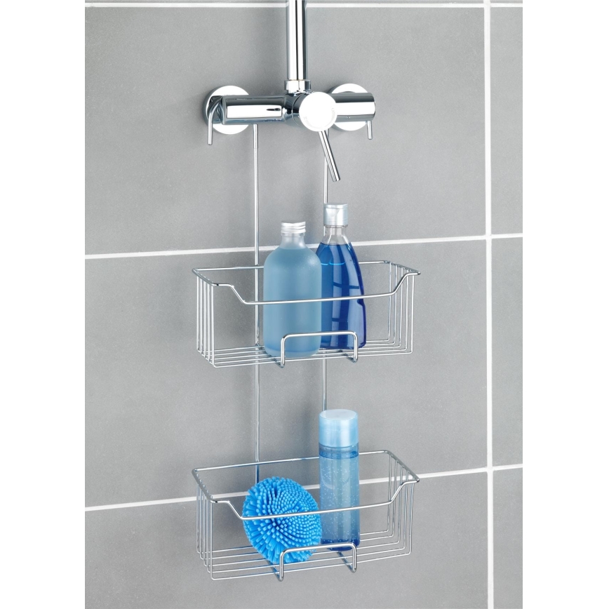 WENKO 24758100 - Duschhylla MILO 25x55 cm silver/klar