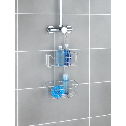 WENKO 24758100 - Duschhylla MILO 25x55 cm silver/klar