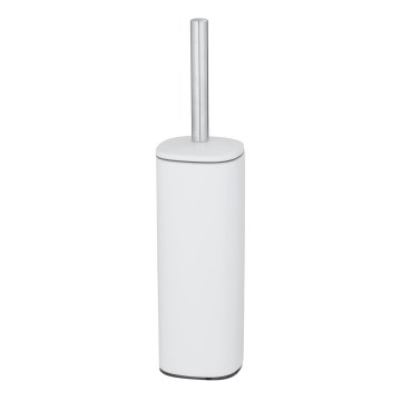 WENKO 24776100 - Toalettborste ALASSIO 9,3 x 39,2 cm rostfritt stål/vit