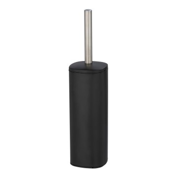 WENKO 24778100 - Toalettborste ALASSIO 9,3x39,2 cm rostfritt stål/svart