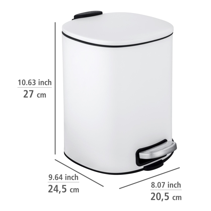 WENKO 24779100 - Korg ALASSIO 20,5x27 cm vit/svart