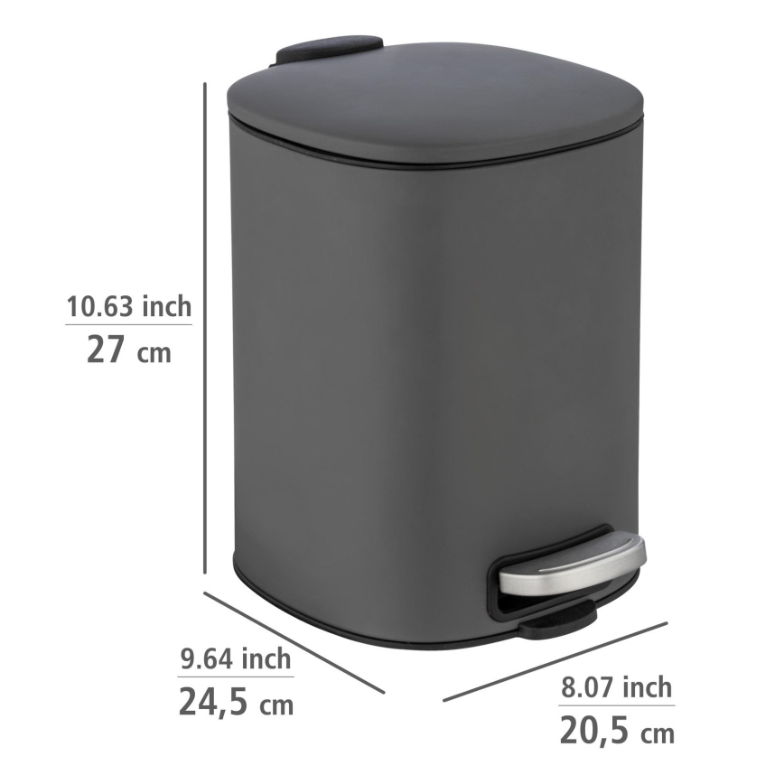 WENKO 24780100 - Korg ALASSIO 20,5x27 cm grå/svart