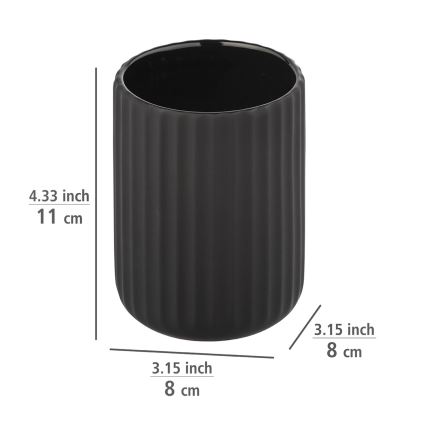 WENKO 24803100 - BELLUNO-mugg 8x11 cm svart