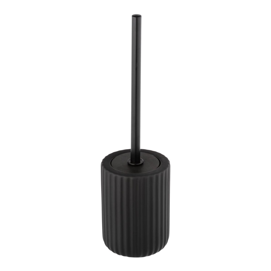 WENKO 24805100 - Toalettborste BELLUNO 11,5 x 42 cm svart