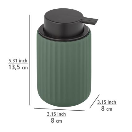 WENKO 24807100 - Tvålpump BELLUNO 8x13,5 cm grön/svart