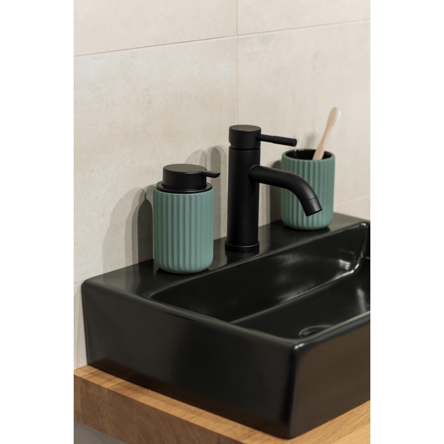 WENKO 24807100 - Tvålpump BELLUNO 8x13,5 cm grön/svart