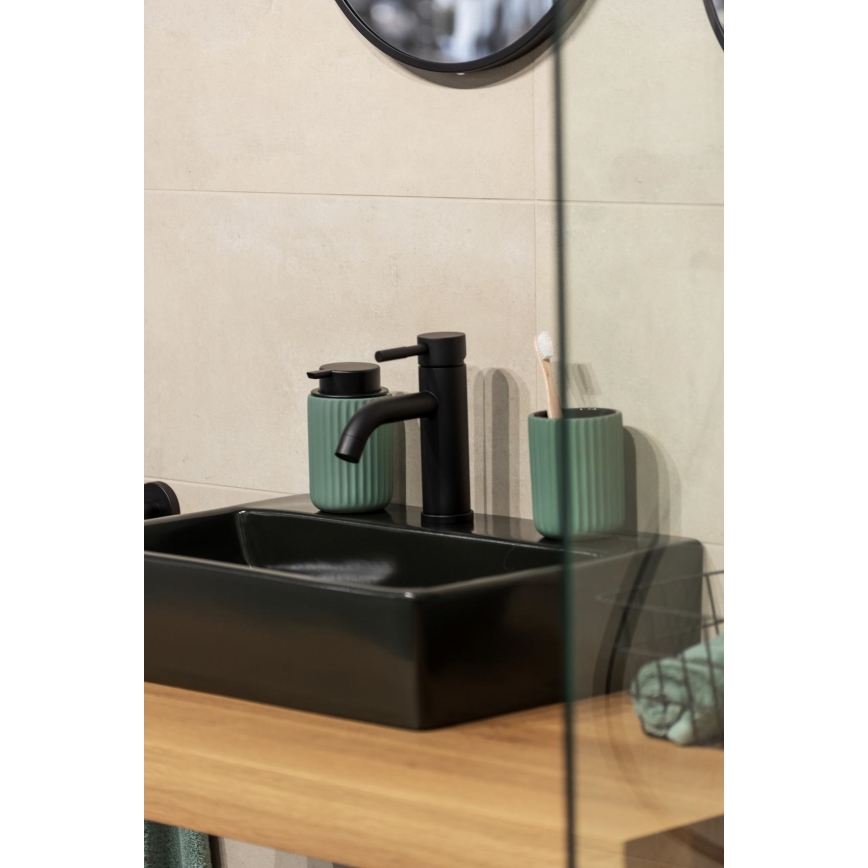 WENKO 24807100 - Tvålpump BELLUNO 8x13,5 cm grön/svart