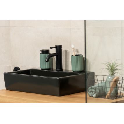 WENKO 24807100 - Tvålpump BELLUNO 8x13,5 cm grön/svart