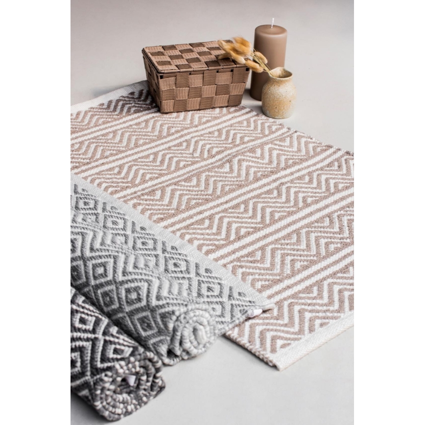WENKO 24868100-Matta SHAKI 50x80 cm beige/vit