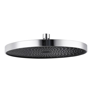 WENKO 24910100 - Duschhuvud SOFTWATER 26x26 cm blank krom/svart