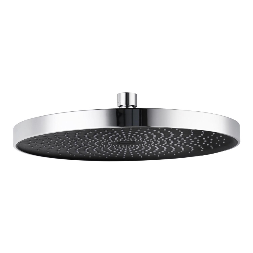 WENKO 24910100 - Duschhuvud SOFTWATER 26x26 cm blank krom/svart