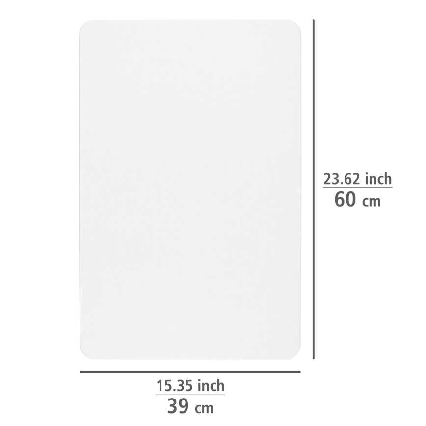 WENKO 24935100 - SIMI underlägg 39 x 60 cm, vit