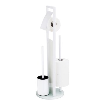 WENKO 24983800 - WC-set RAVINA 20x70 cm rostfritt stål/vit