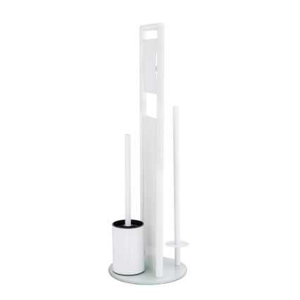 WENKO 24983800 - WC-set RAVINA 20x70 cm rostfritt stål/vit