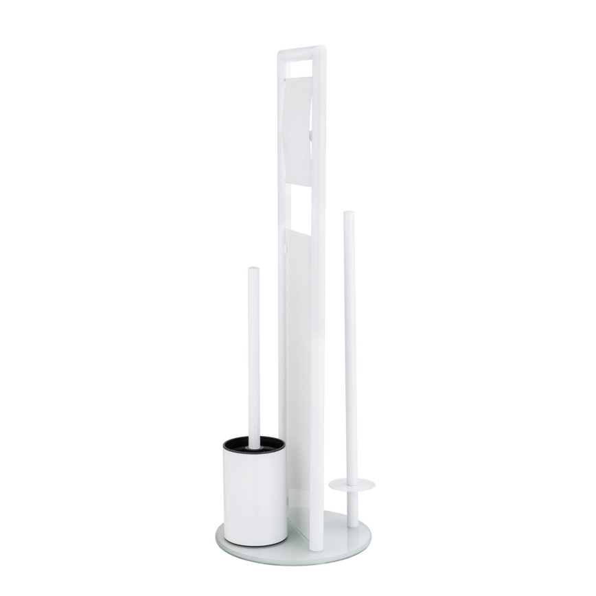 WENKO 24983800 - WC-set RAVINA 20x70 cm rostfritt stål/vit