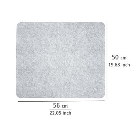 WENKO 2511910800 - Täckskiva 50x56 cm klar/grå