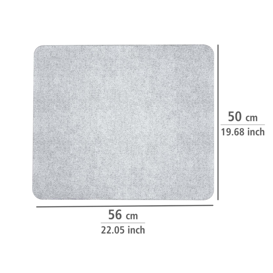 WENKO 2511910800 - Täckskiva 50x56 cm klar/grå