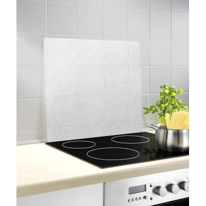 WENKO 2511910800 - Täckskiva 50x56 cm klar/grå