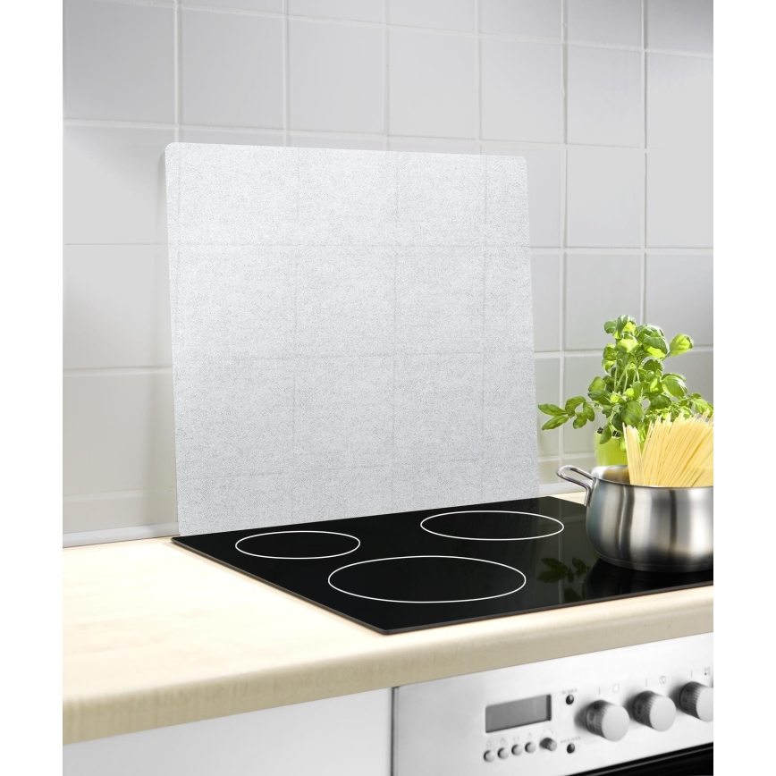 WENKO 2511910800 - Täckskiva 50x56 cm klar/grå