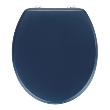 WENKO 25172100-WC toalettsits PRIMA 37x41 cm blå/silver