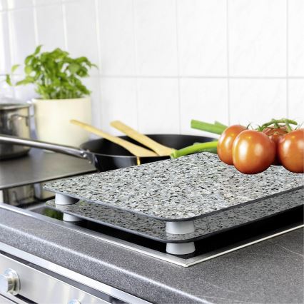WENKO 2521120500 - Täckplatta NEUTRAL 30x52 cm granit/flerfärgad