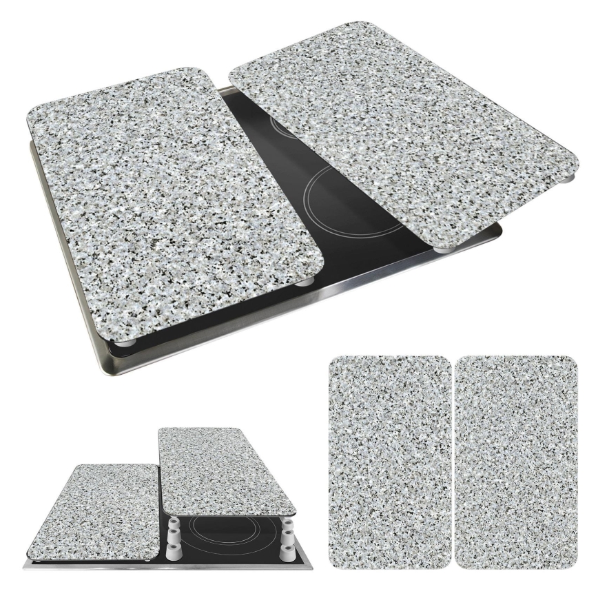 WENKO 2521120500 - Täckplatta NEUTRAL 30x52 cm granit/flerfärgad