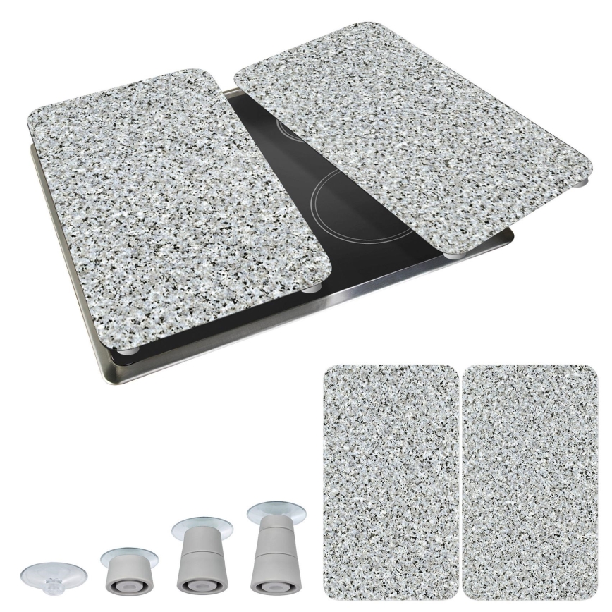 WENKO 2521120500 - Täckplatta NEUTRAL 30x52 cm granit/flerfärgad