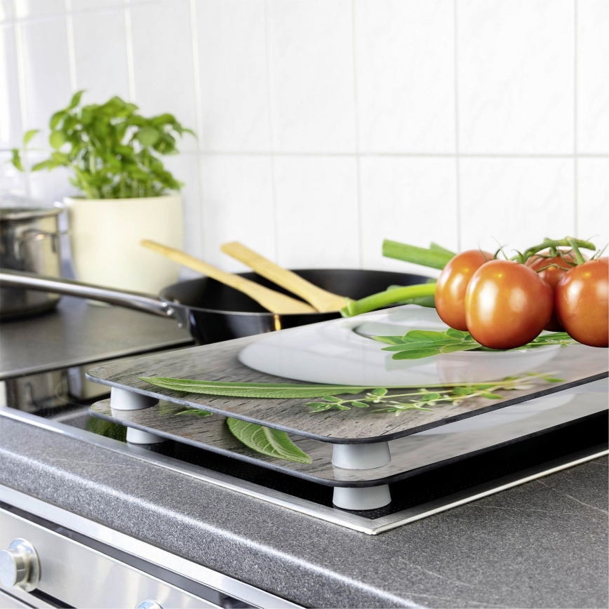 WENKO 2521420100 - Spishällsskydd 52x30 cm flerfärgad/grå/genomskinlig