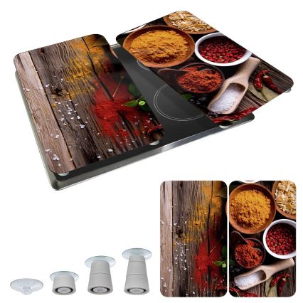 WENKO 2521467100 - Överdrag för platta 30x52 cm flerfärgad/grå/genomskinlig