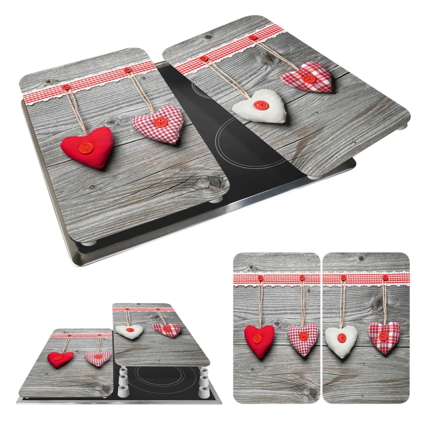 WENKO 2521481100 - Täckplatta 30x52 cm flerfärgad/grå/genomskinlig