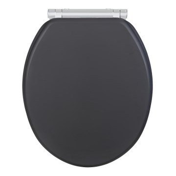 WENKO 25218100-WC toalettsits MORRA 35x42 cm antracit/silver