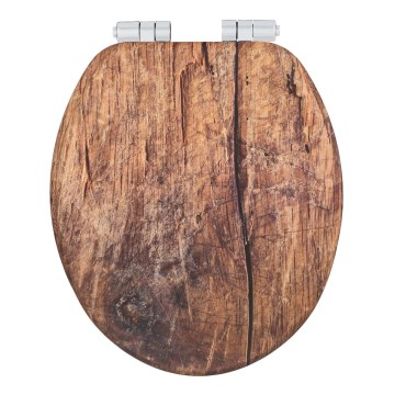 WENKO 25226100-WC-sits RUSTIC 35,5x42,5 cm brun/silver