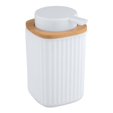WENKO 25294100 - Tvåldispenser ROTELLO 8,9x12,7 cm vit/brun