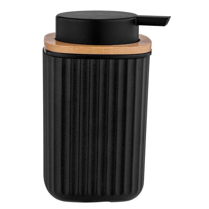 WENKO 25298100 - Tvåldispenser ROTELLO 8,9x12,7 cm svart/brun