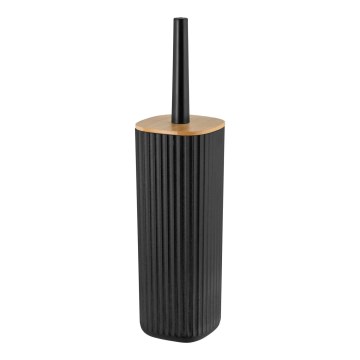 WENKO 25304100 - WC-set ROTELLO 10x36 cm svart/brun
