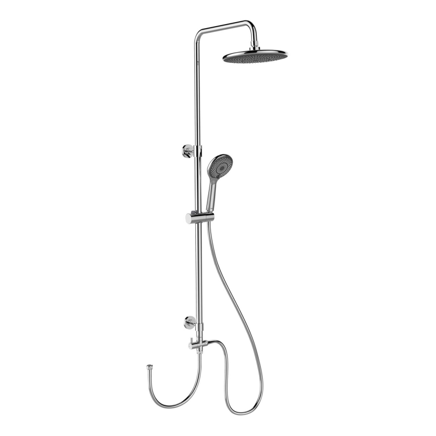 WENKO 25310100 - Duschset WATERSAVING SYSTEM, rostfritt stål/blank krom