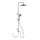 WENKO 25310100 - Duschset WATERSAVING SYSTEM, rostfritt stål/blank krom