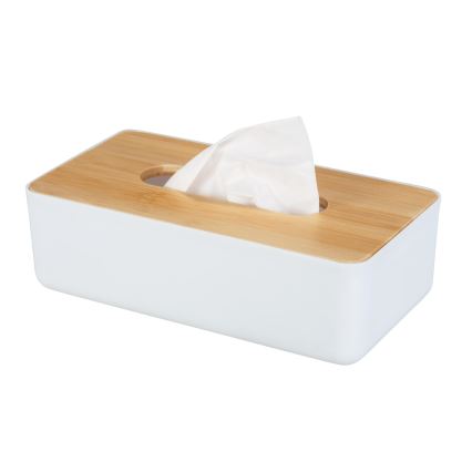 WENKO 25318100 - Kosmetikbox ROTELLO 24 x 12,7 cm vit/brun