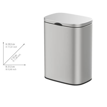 WENKO 25336100 - Korg SARE 21,5x29,5 cm silver