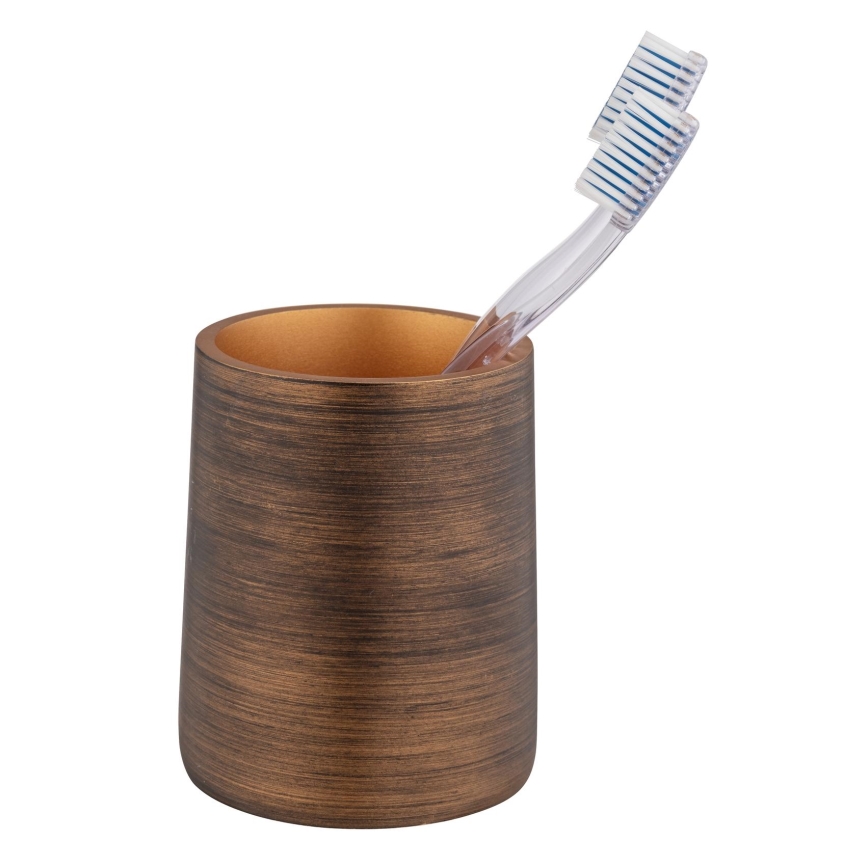 WENKO 25351100 - Glas PALENA 8,5x10,8 cm bronsfärgad