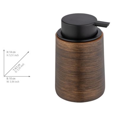 WENKO 25352100 - Tvåldispenser PALENA 10x14 cm i brons