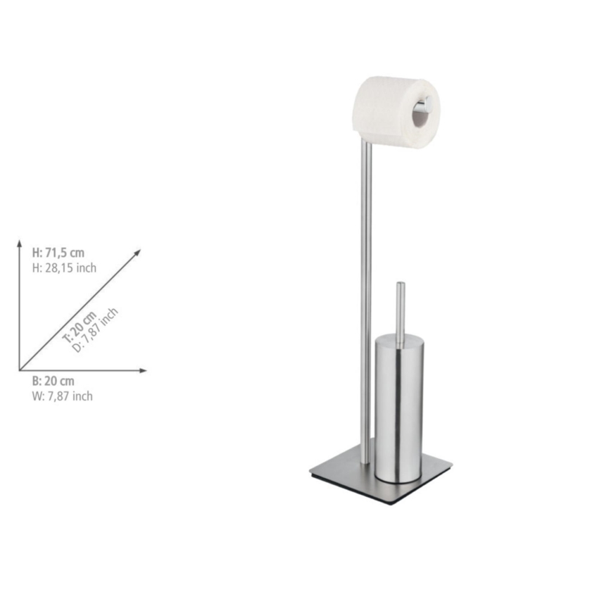 WENKO 25378100 - WC-borste RECCO 20x71,5 cm satin