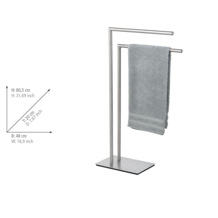 WENKO 25379100 - Handduksställ RECCO 48 x 80,5 cm satinerad