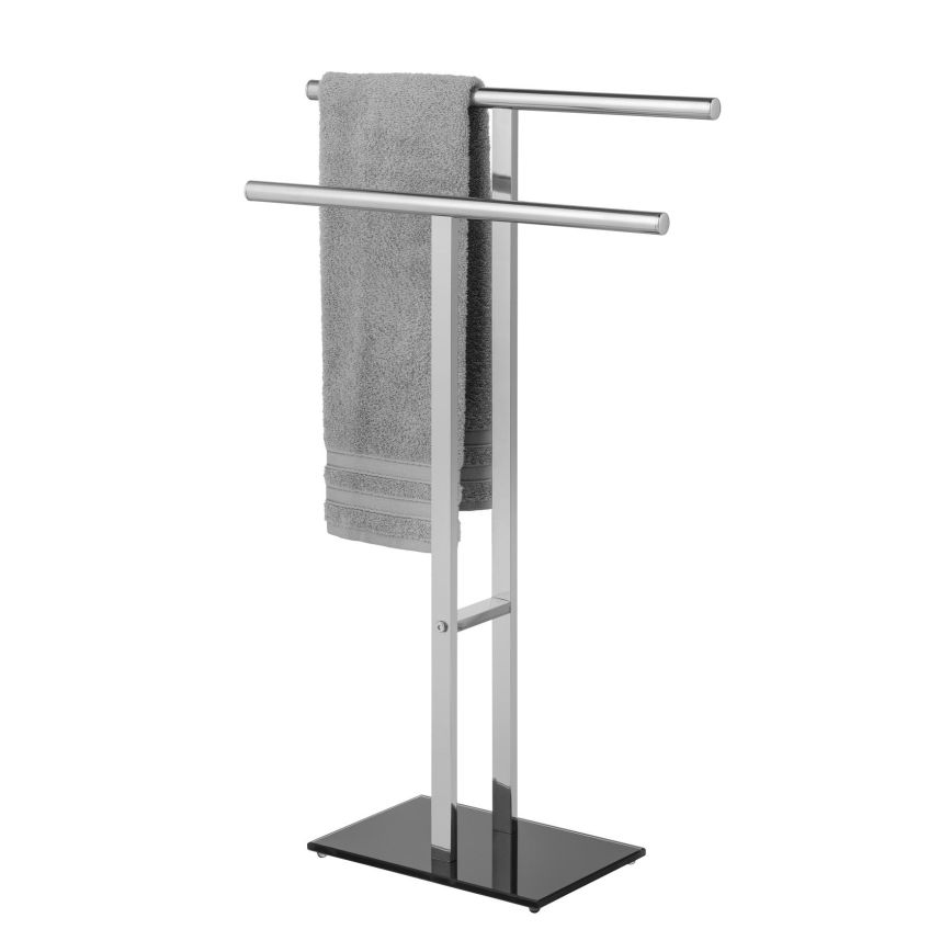 WENKO 25389100 - Handdukstativ LAVA 50 x 81,5 cm rostfritt stål/silver/svart