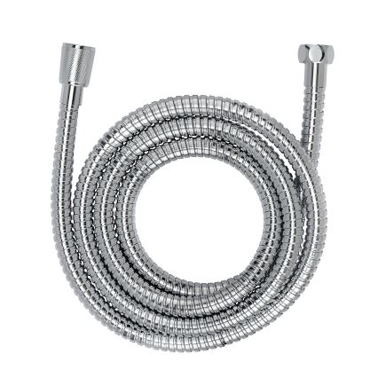 WENKO 25483100 - Duschsystem med vattenbesparande funktion, 120 cm, polerad krom