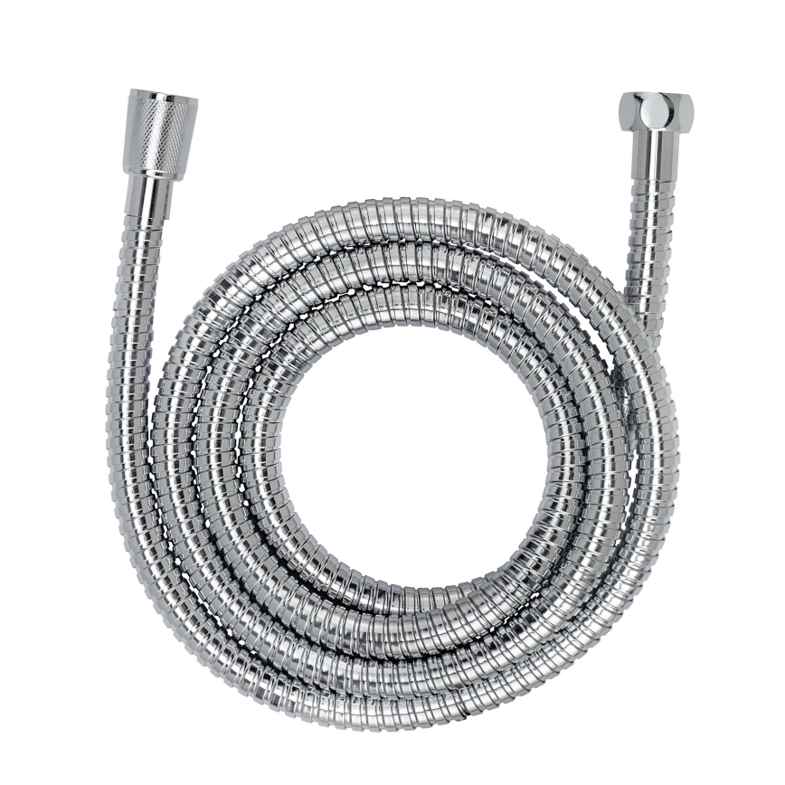 WENKO 25483100 - Duschsystem med vattenbesparande funktion, 120 cm, polerad krom