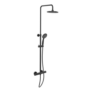 WENKO 25484100 - Duschsystem Vattensparsystem 12x120 cm svart