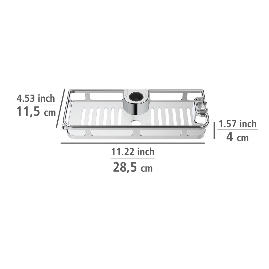 WENKO 25490100 - Hylla LIBERTÀ 28,5x11,5 cm polerad krom