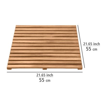 WENKO 25522100 - Dörrmatta ACACIA 55x55 cm brun