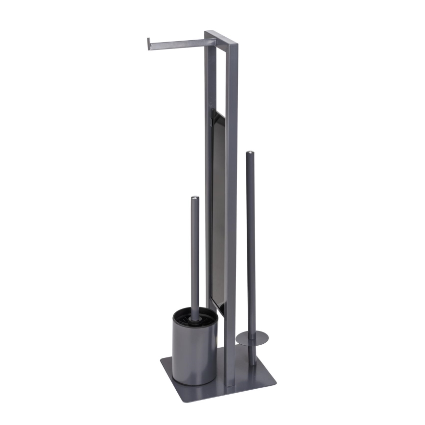 WENKO 25552100 - RIVALTA toalettborste 18x70 cm grå/svart
